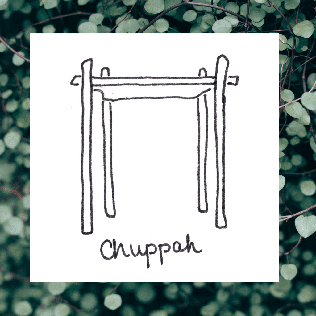 an illustration of a chuppah