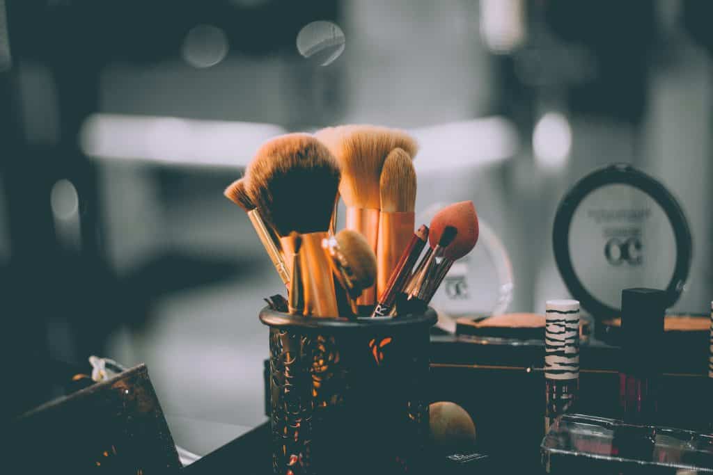 photo of make up brushes
