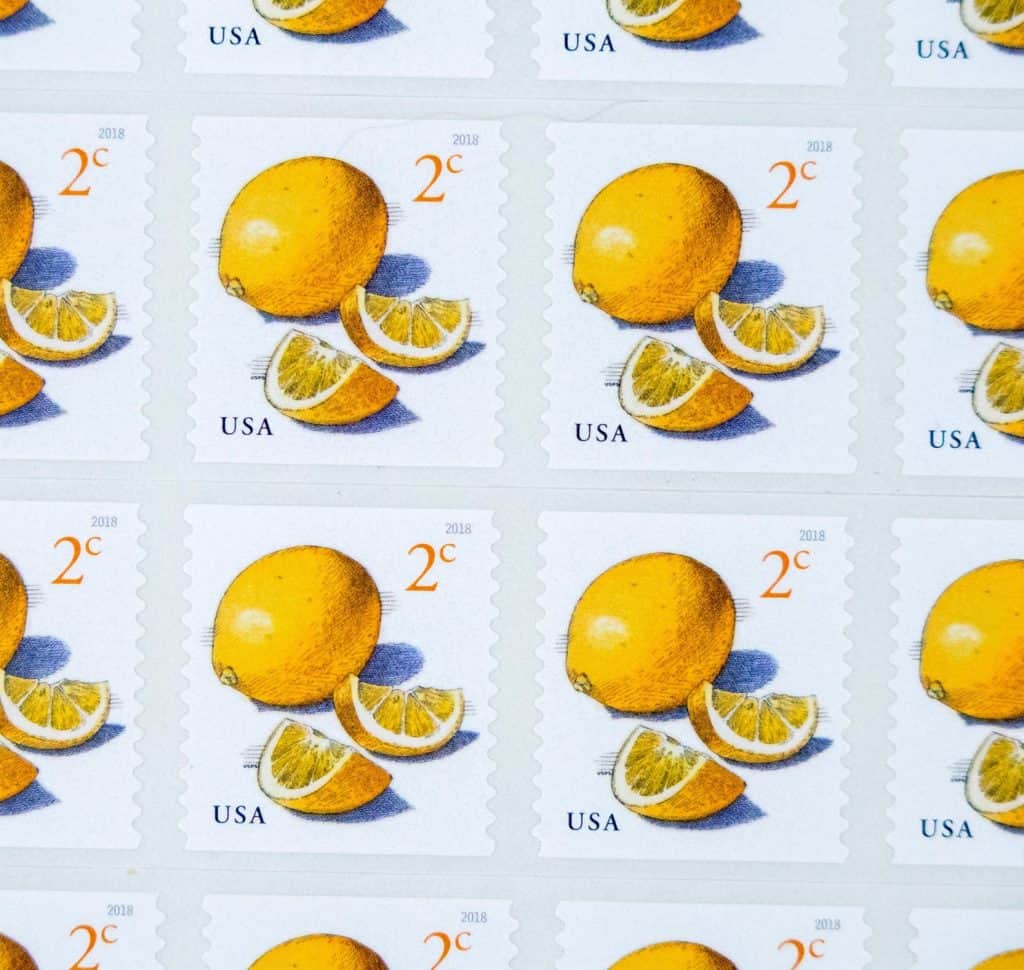 vintage lemon stamps