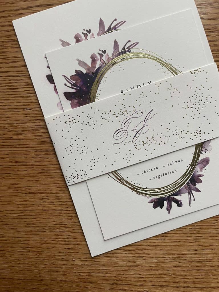 minted wedding invitation suite