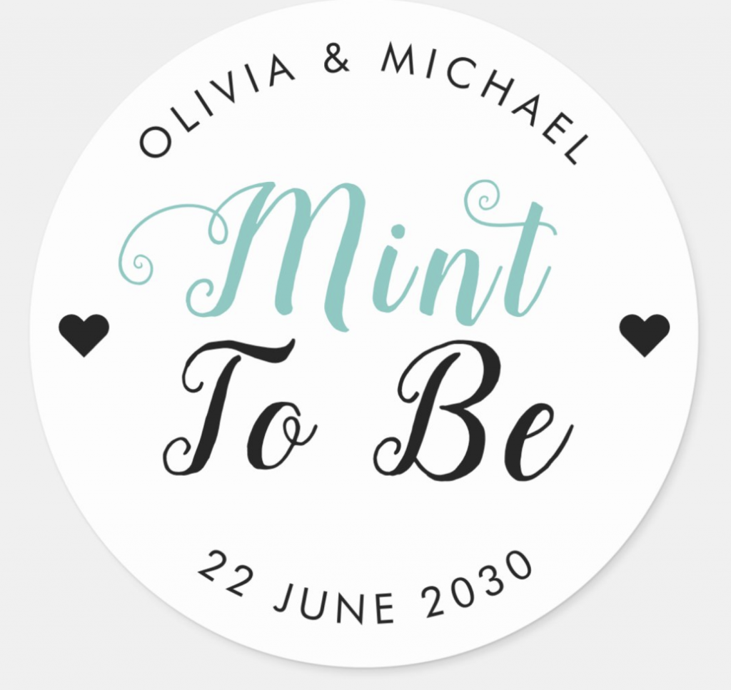 mint to be sticker